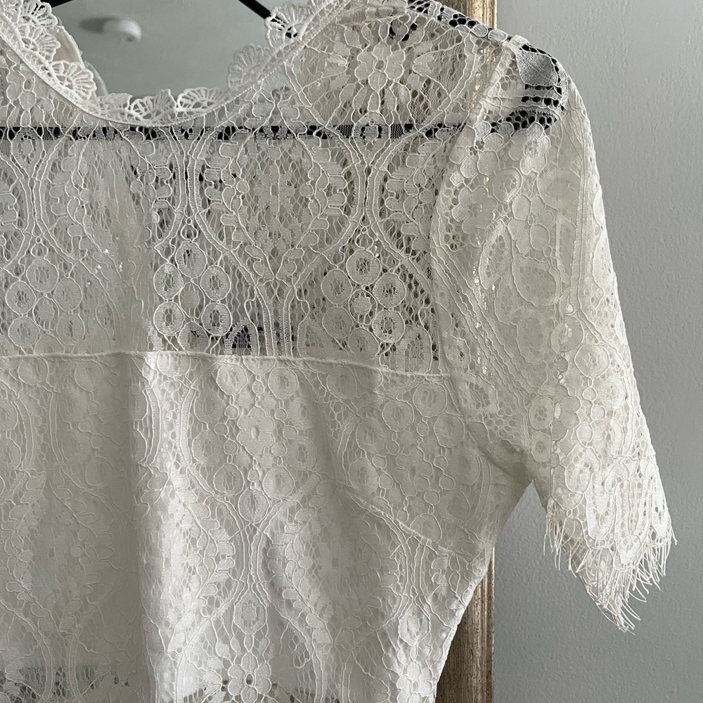 White lace lulus dress